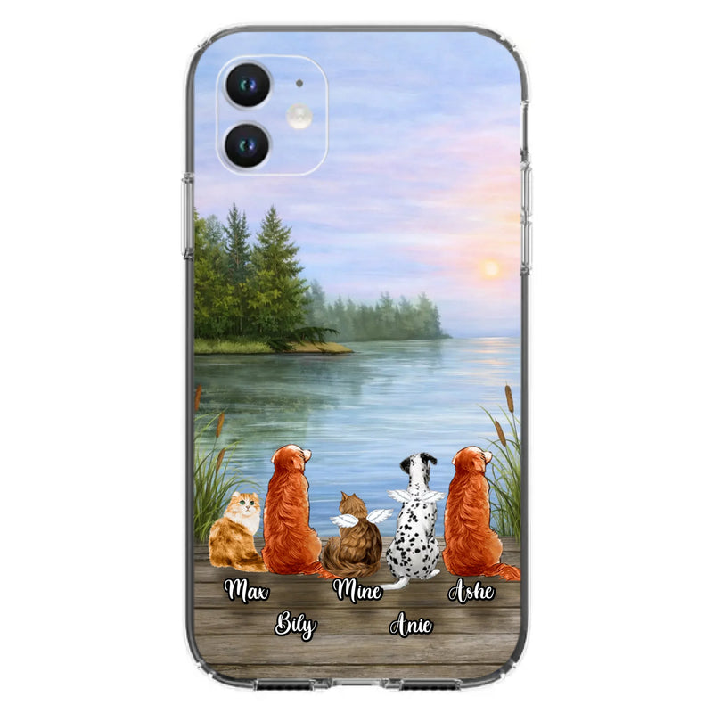 Personalized Memorial Phone Case for iPhone/ Samsung - Gift Idea For Dog/ Cat Lovers with up to 5 Pets