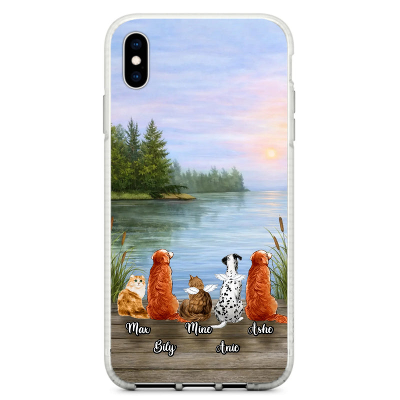 Personalized Memorial Phone Case for iPhone/ Samsung - Gift Idea For Dog/ Cat Lovers with up to 5 Pets