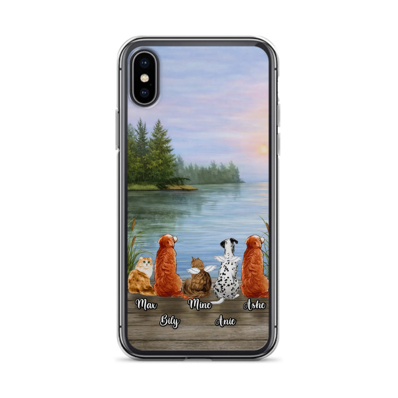 Personalized Memorial Phone Case for iPhone/ Samsung - Gift Idea For Dog/ Cat Lovers with up to 5 Pets