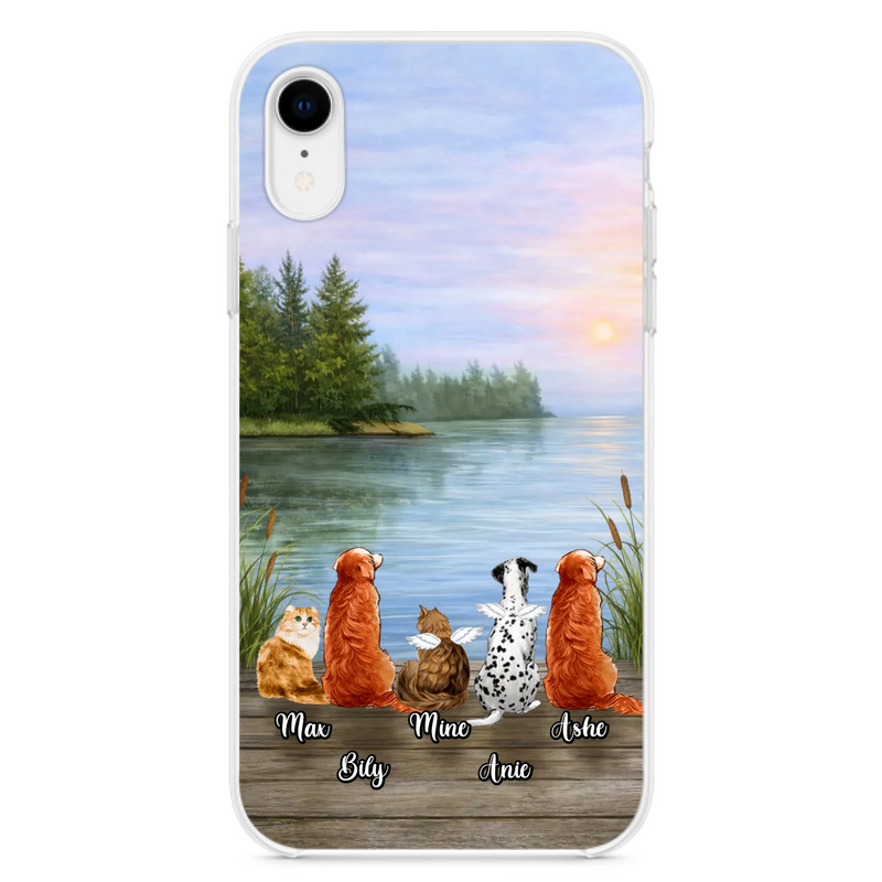 Personalized Memorial Phone Case for iPhone/ Samsung - Gift Idea For Dog/ Cat Lovers with up to 5 Pets