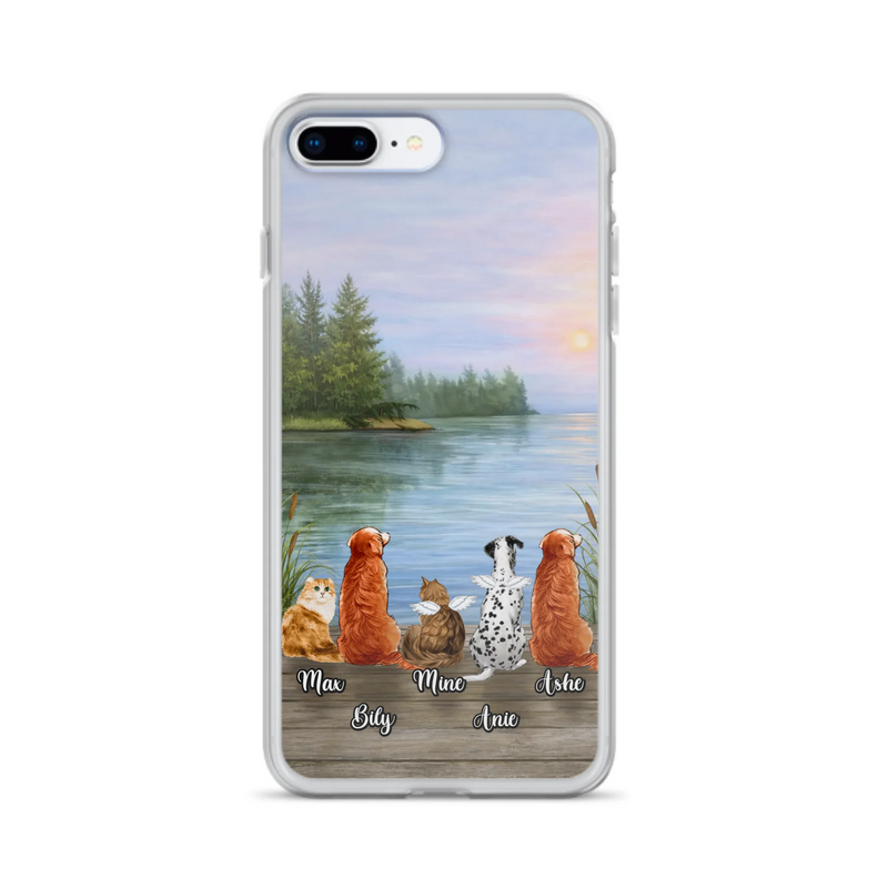 Personalized Memorial Phone Case for iPhone/ Samsung - Gift Idea For Dog/ Cat Lovers with up to 5 Pets
