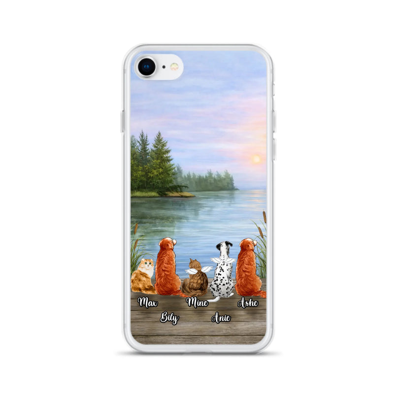 Personalized Memorial Phone Case for iPhone/ Samsung - Gift Idea For Dog/ Cat Lovers with up to 5 Pets