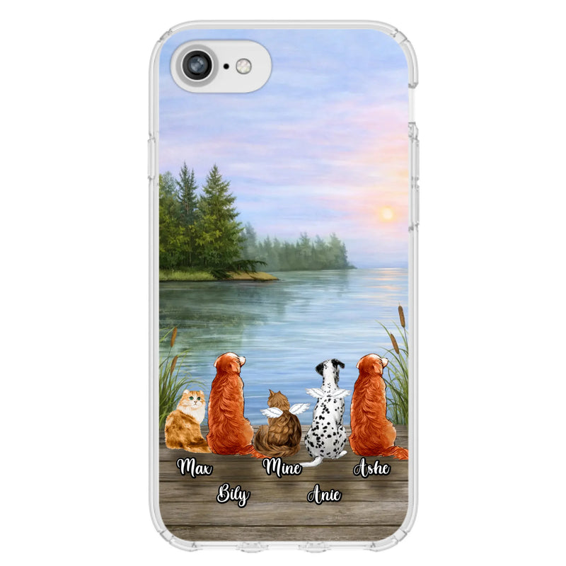 Personalized Memorial Phone Case for iPhone/ Samsung - Gift Idea For Dog/ Cat Lovers with up to 5 Pets