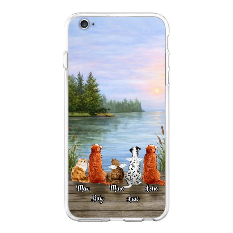 Personalized Memorial Phone Case for iPhone/ Samsung - Gift Idea For Dog/ Cat Lovers with up to 5 Pets