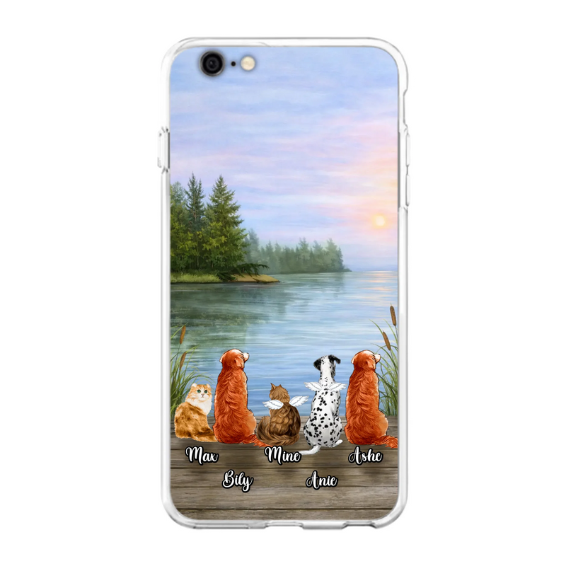Personalized Memorial Phone Case for iPhone/ Samsung - Gift Idea For Dog/ Cat Lovers with up to 5 Pets