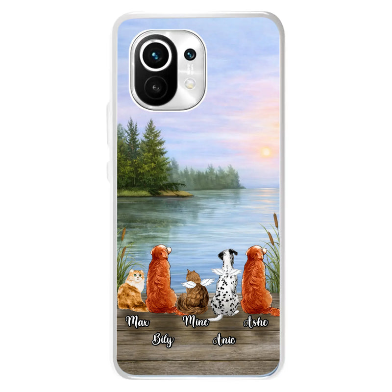 Personalized Memorial Phone Case for Xiaomi/ Huawei/ Oppo - Gift Idea For Dog/ Cat Lovers with up to 5 Pets