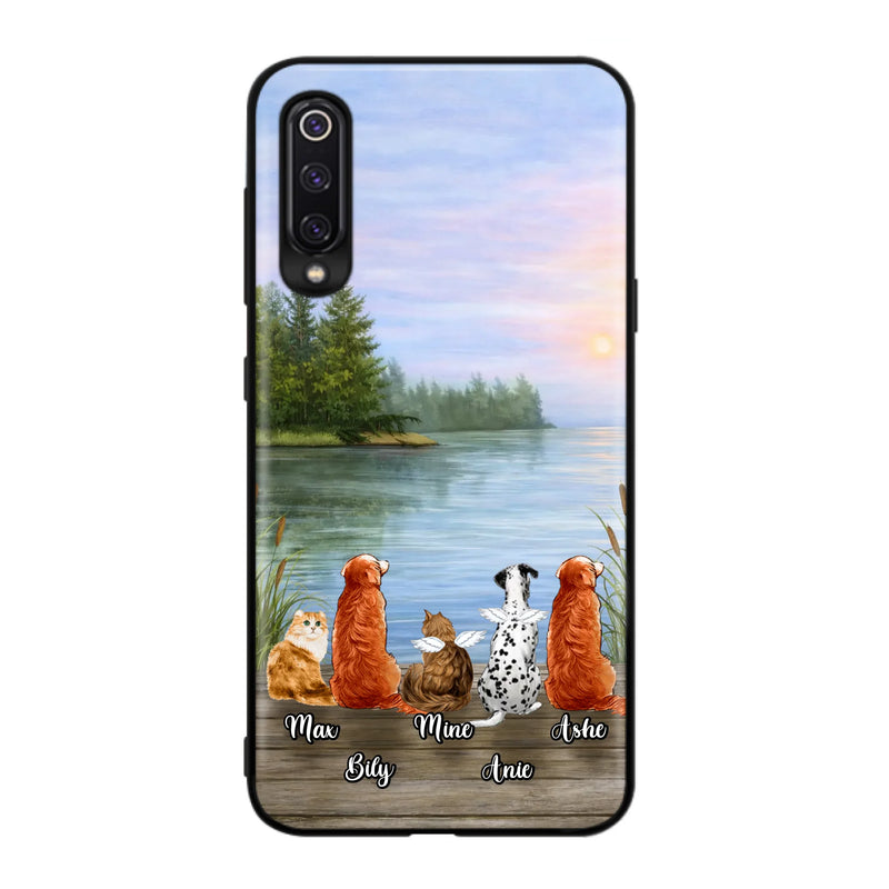 Personalized Memorial Phone Case for Xiaomi/ Huawei/ Oppo - Gift Idea For Dog/ Cat Lovers with up to 5 Pets