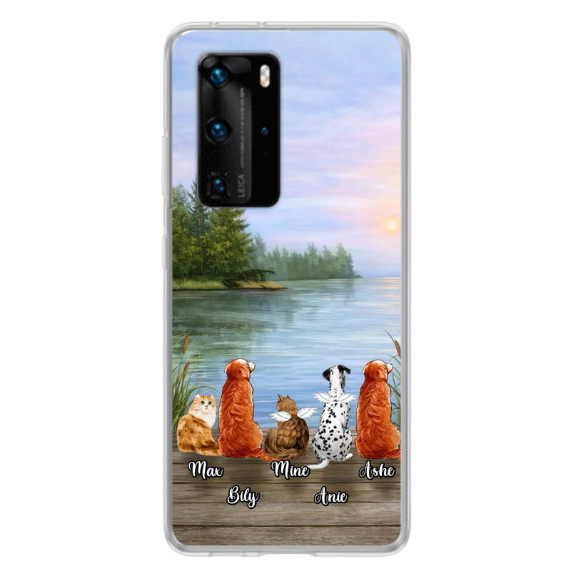 Personalized Memorial Phone Case for Xiaomi/ Huawei/ Oppo - Gift Idea For Dog/ Cat Lovers with up to 5 Pets