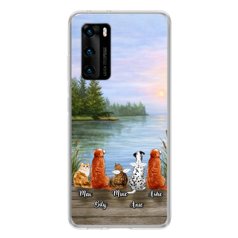 Personalized Memorial Phone Case for Xiaomi/ Huawei/ Oppo - Gift Idea For Dog/ Cat Lovers with up to 5 Pets