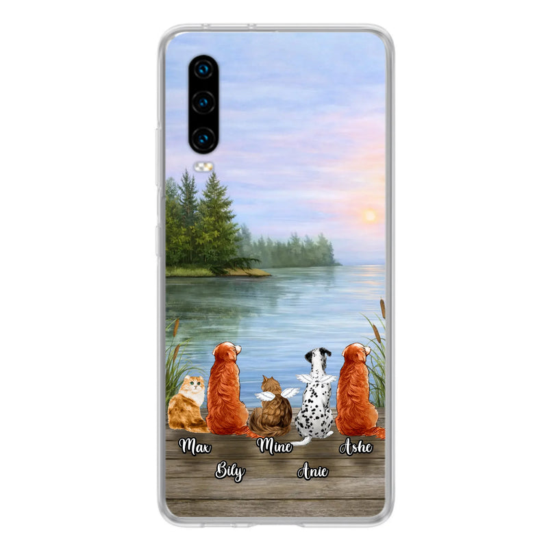 Personalized Memorial Phone Case for Xiaomi/ Huawei/ Oppo - Gift Idea For Dog/ Cat Lovers with up to 5 Pets