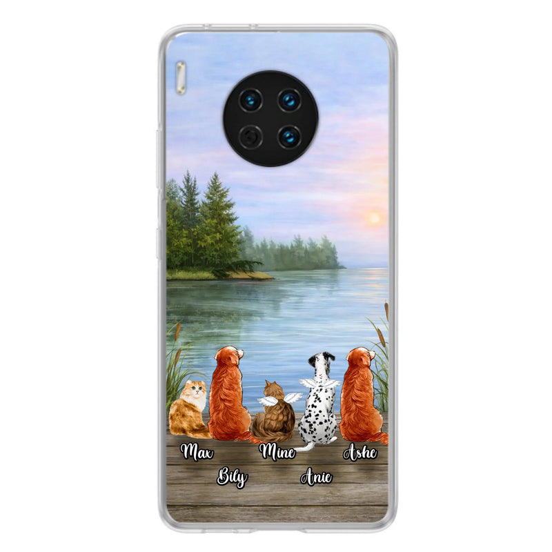 Personalized Memorial Phone Case for Xiaomi/ Huawei/ Oppo - Gift Idea For Dog/ Cat Lovers with up to 5 Pets