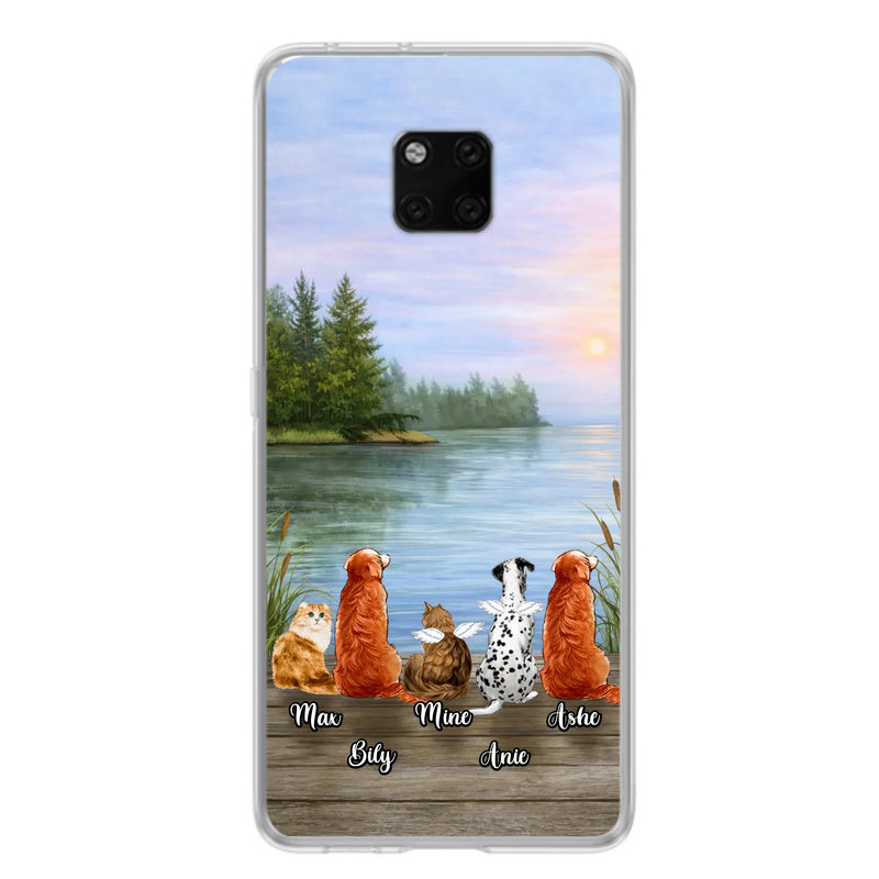Personalized Memorial Phone Case for Xiaomi/ Huawei/ Oppo - Gift Idea For Dog/ Cat Lovers with up to 5 Pets