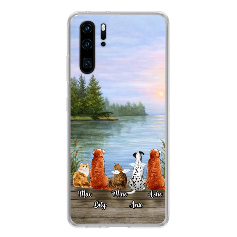 Personalized Memorial Phone Case for Xiaomi/ Huawei/ Oppo - Gift Idea For Dog/ Cat Lovers with up to 5 Pets