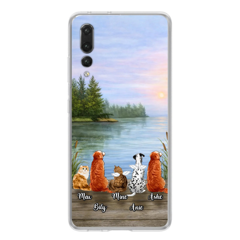 Personalized Memorial Phone Case for Xiaomi/ Huawei/ Oppo - Gift Idea For Dog/ Cat Lovers with up to 5 Pets