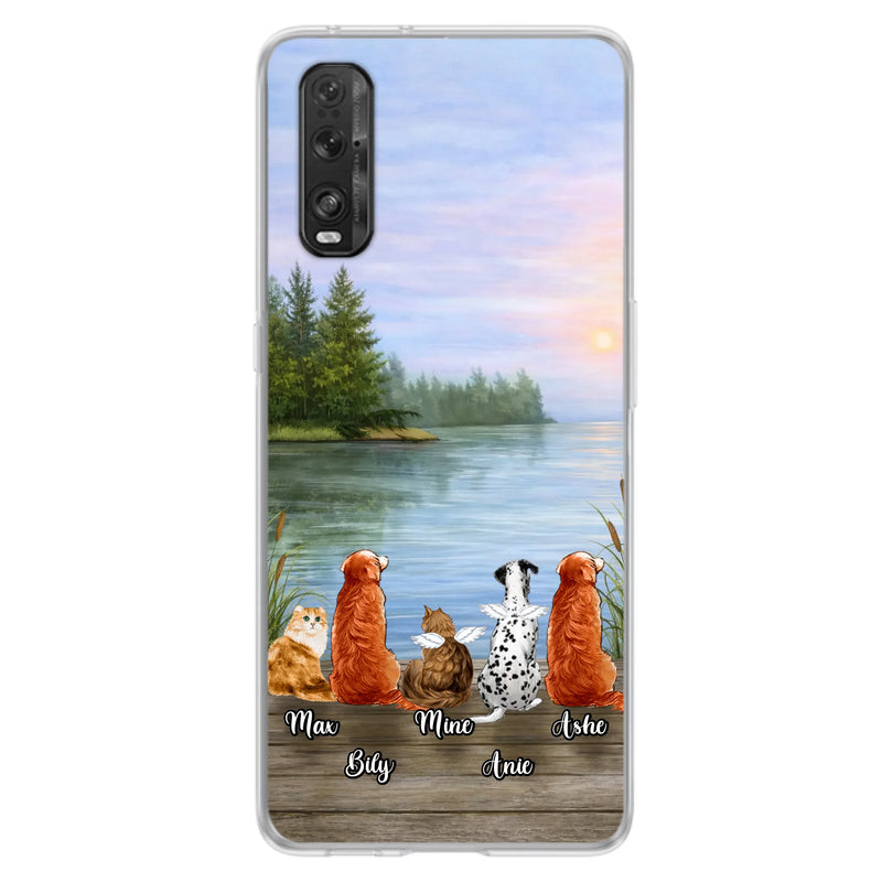 Personalized Memorial Phone Case for Xiaomi/ Huawei/ Oppo - Gift Idea For Dog/ Cat Lovers with up to 5 Pets