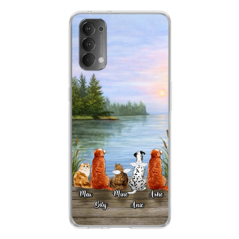 Personalized Memorial Phone Case for Xiaomi/ Huawei/ Oppo - Gift Idea For Dog/ Cat Lovers with up to 5 Pets