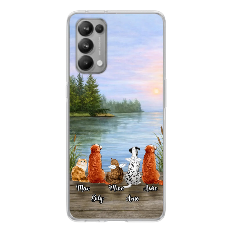 Personalized Memorial Phone Case for Xiaomi/ Huawei/ Oppo - Gift Idea For Dog/ Cat Lovers with up to 5 Pets