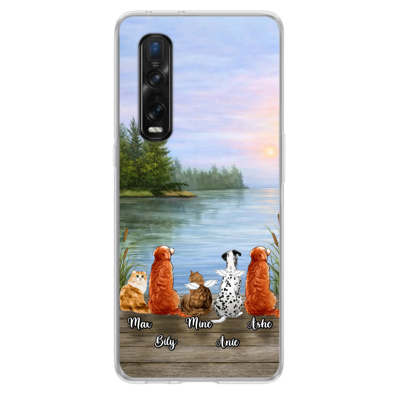 Personalized Memorial Phone Case for Xiaomi/ Huawei/ Oppo - Gift Idea For Dog/ Cat Lovers with up to 5 Pets