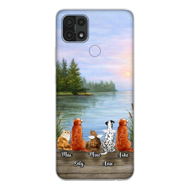 Personalized Memorial Phone Case for Xiaomi/ Huawei/ Oppo - Gift Idea For Dog/ Cat Lovers with up to 5 Pets
