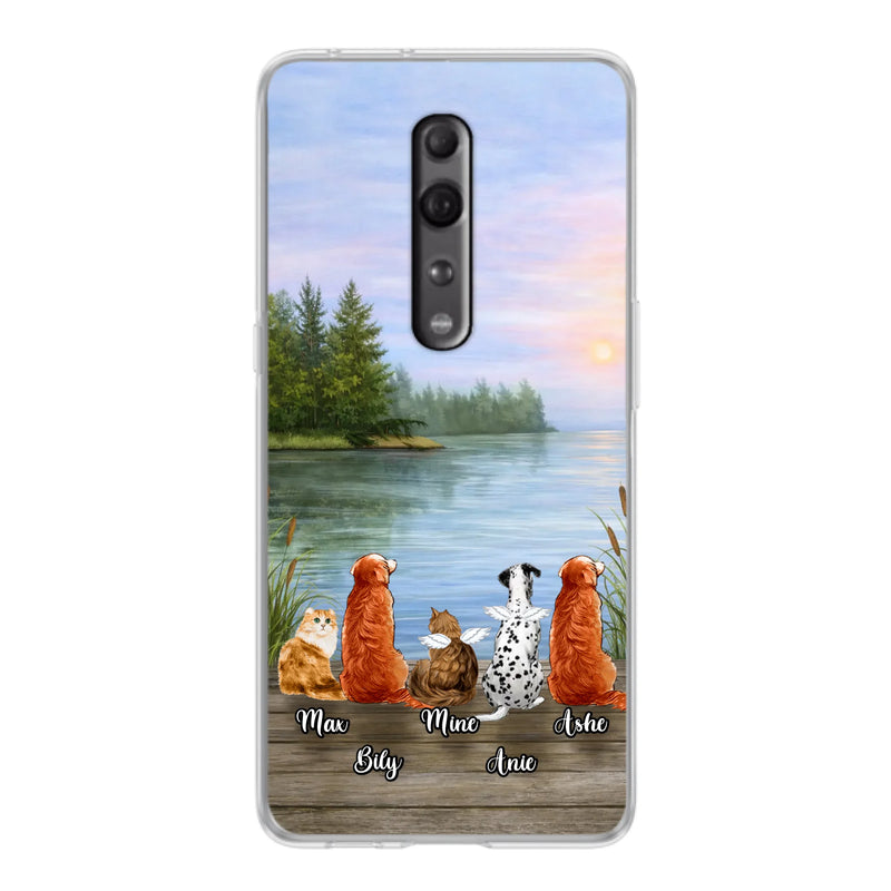 Personalized Memorial Phone Case for Xiaomi/ Huawei/ Oppo - Gift Idea For Dog/ Cat Lovers with up to 5 Pets