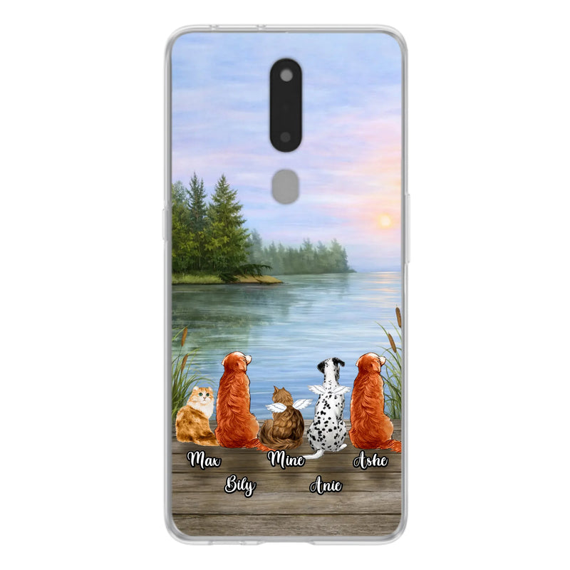 Personalized Memorial Phone Case for Xiaomi/ Huawei/ Oppo - Gift Idea For Dog/ Cat Lovers with up to 5 Pets