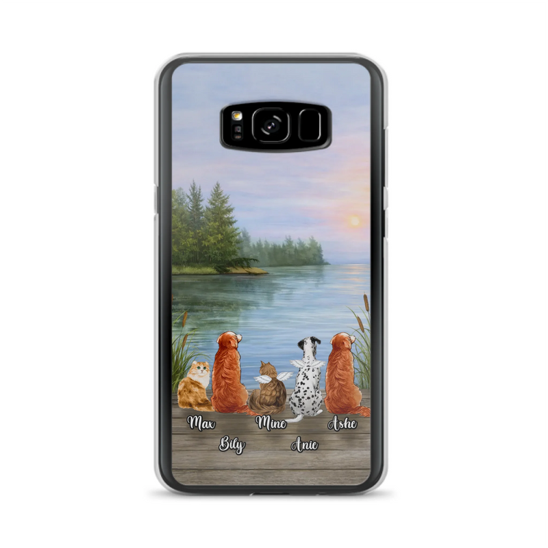 Personalized Memorial Phone Case for iPhone/ Samsung - Gift Idea For Dog/ Cat Lovers with up to 5 Pets