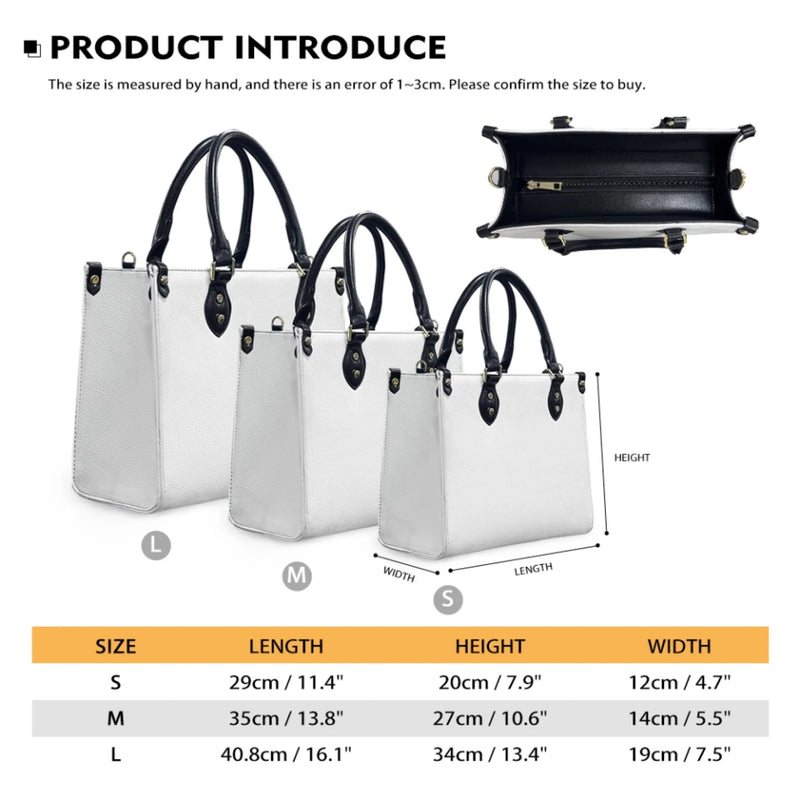 Personalized Grandma PU Leather Handbag with Long Traps - Mother's Gift Idea with up to 9 Kids - Blessed To Be Called Grandma