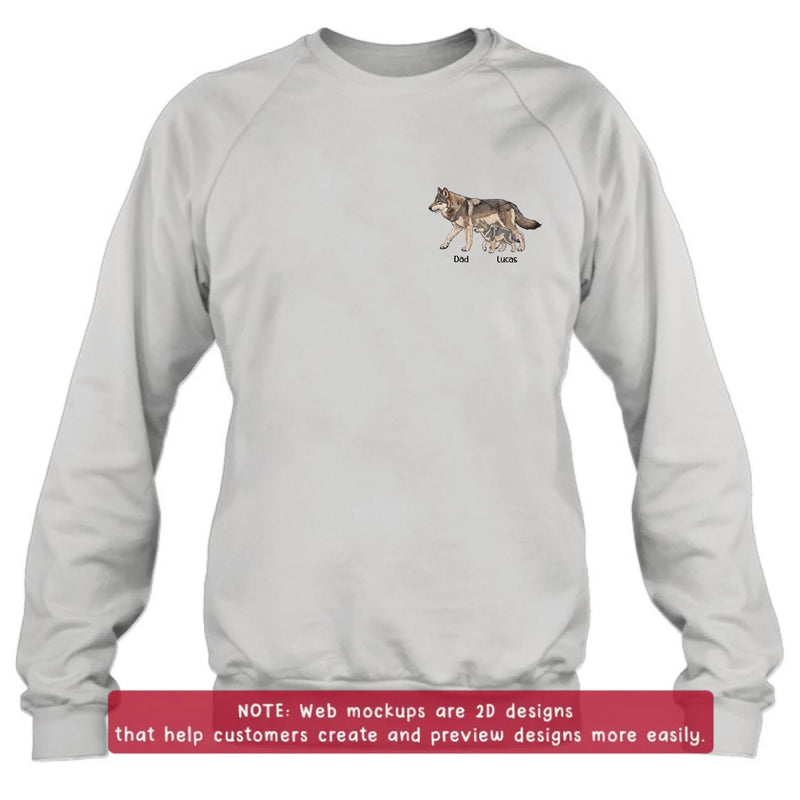 Personalized Dad Embroidered Shirt/ Hoodie - Meaningful Father's Day Gift - Up to 7 Kids