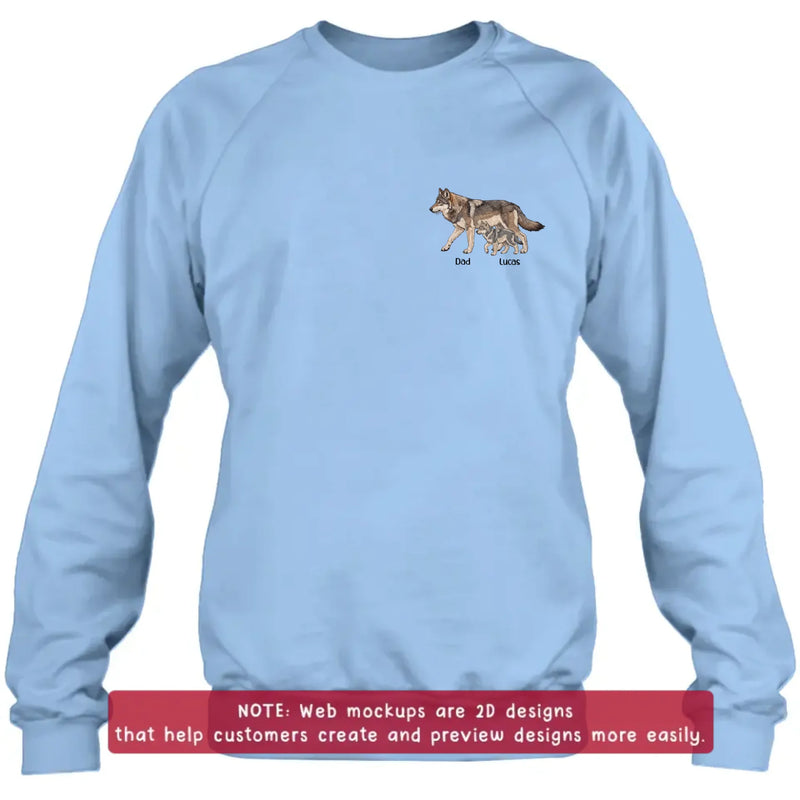 Personalized Dad Embroidered Shirt/ Hoodie - Meaningful Father's Day Gift - Up to 7 Kids