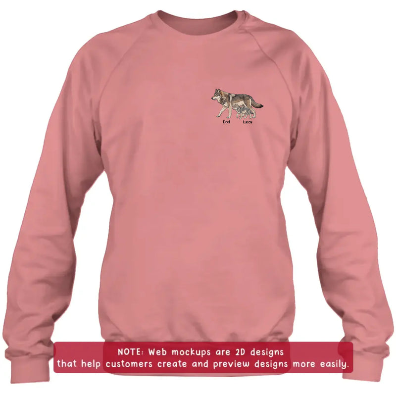 Personalized Dad Embroidered Shirt/ Hoodie - Meaningful Father's Day Gift - Up to 7 Kids