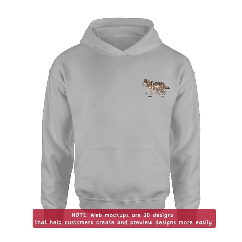 Personalized Dad Embroidered Shirt/ Hoodie - Meaningful Father's Day Gift - Up to 7 Kids