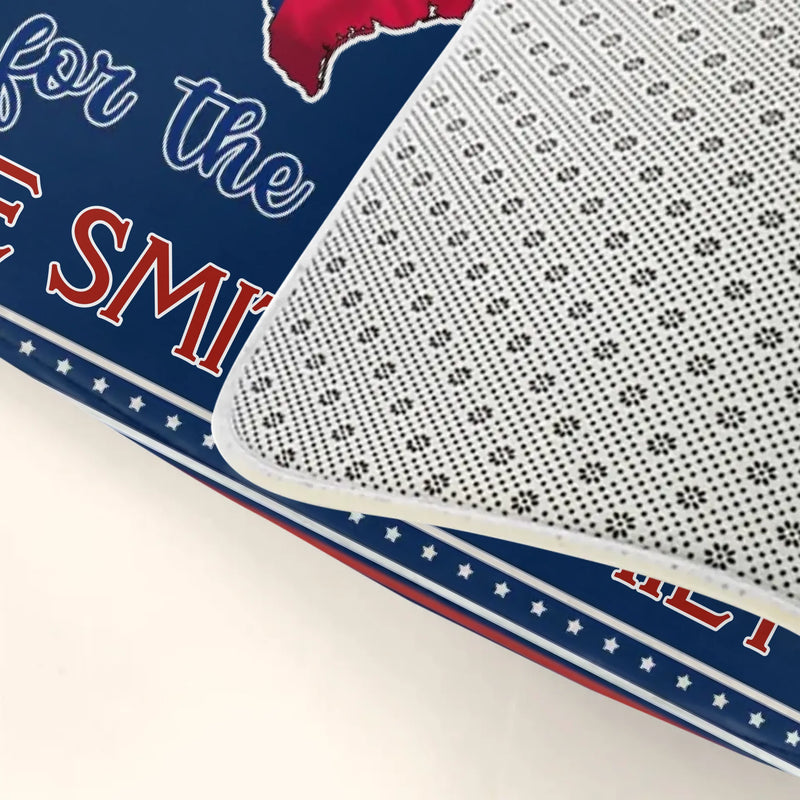 Custom Personalized USA State Home Doormat - Gift Idea For Family - There Is No Place Like Home