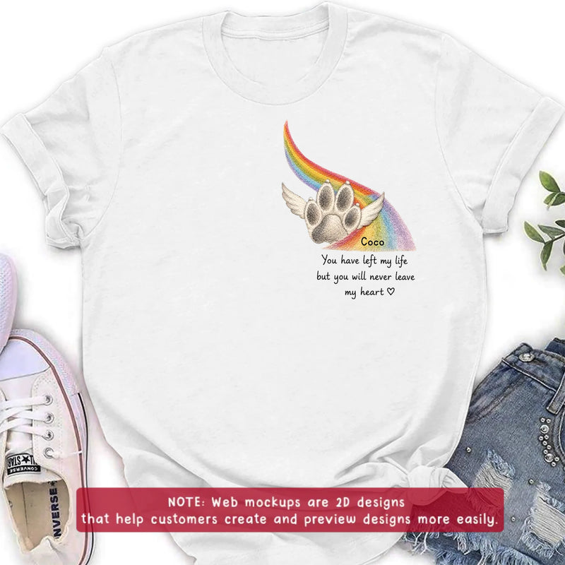 Personalized Embroidered Pet Memorial Shirt/ Hoodie with Up to 3 Pets – Custom Rainbow Bridge Dog Memorial, Pet Loss Sympathy Gift