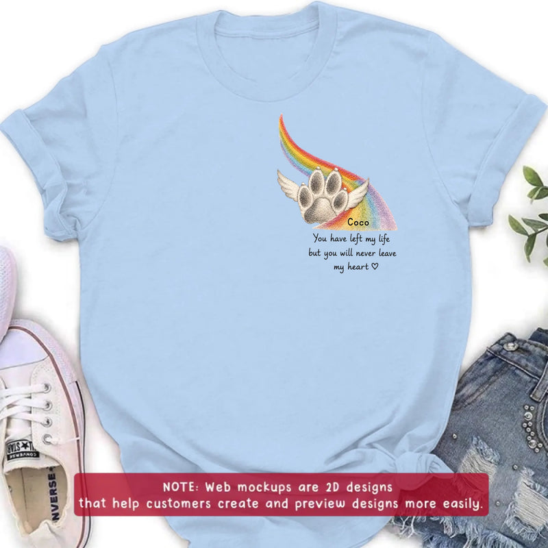 Personalized Embroidered Pet Memorial Shirt/ Hoodie with Up to 3 Pets – Custom Rainbow Bridge Dog Memorial, Pet Loss Sympathy Gift