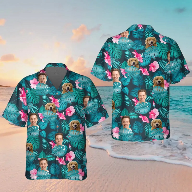 Personalized Dog Dad Hawaiian Shirt - Gift Idea For Father's Day/ Dog Lover - Upload Photo