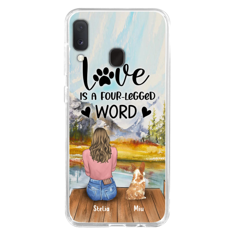 Custom Personalized Pet Mom/Pet Dad Phone Case - Gift for Dog Lovers/Cat Lovers - Up to 4 Pets - Life is better with fur babies