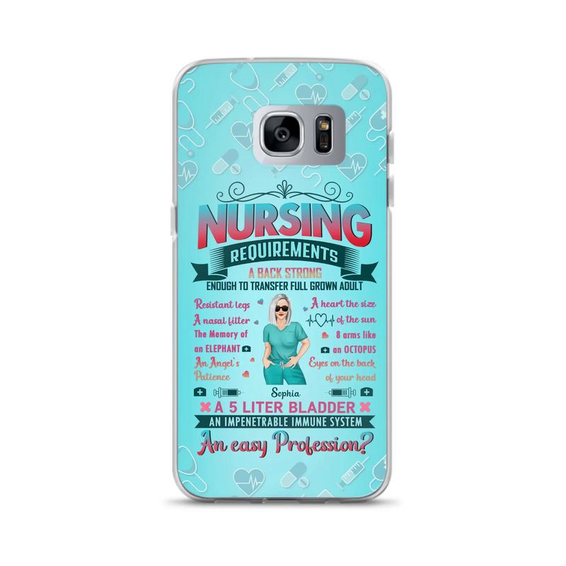 Custom Personalized Nurse Phone Case For iPhone/ Samsung - Nurse/ Birthday Gift Idea - Nursing Requirements