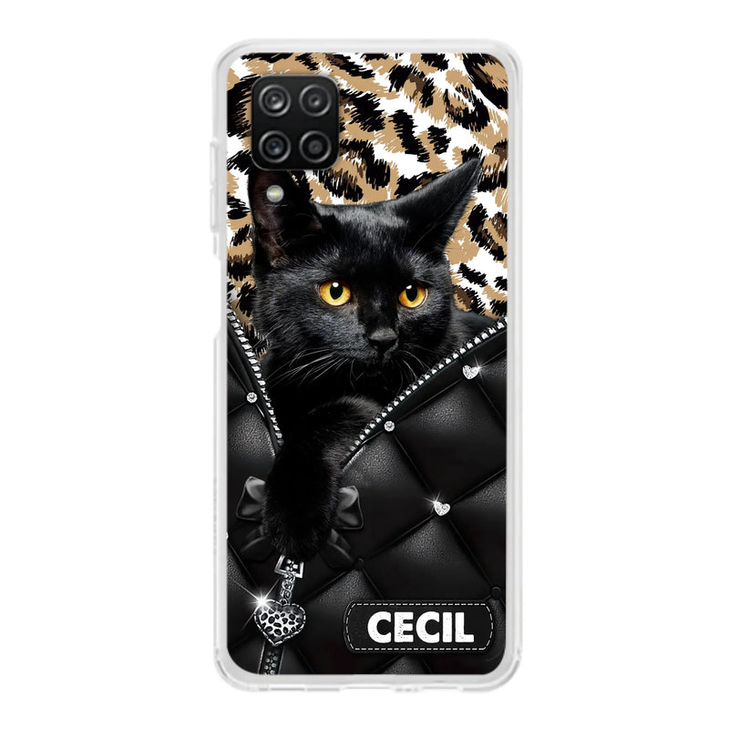 Custom Personalized Cat Phone Case For iPhone/Samsung - Upload Photo - Gift Idea For Cat Lovers