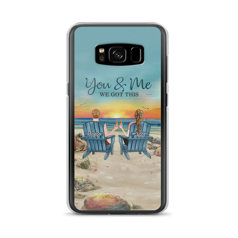 Custom Personalized Couple Phone Case - Gift Idea For Couple/ Valentines Day - You & Me We Got This - Case For iPhone/ Samsung