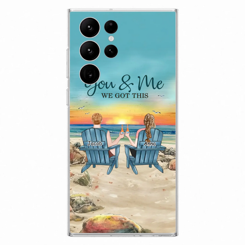 Custom Personalized Couple Phone Case - Gift Idea For Couple/ Valentines Day - You & Me We Got This - Case For iPhone/ Samsung