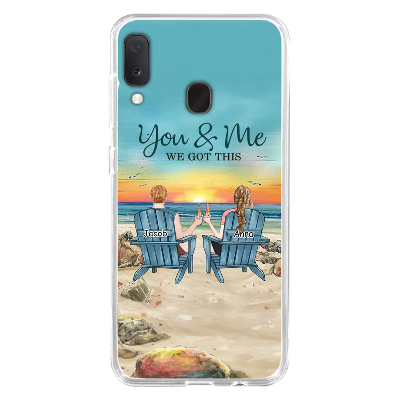 Custom Personalized Couple Phone Case - Gift Idea For Couple/ Valentines Day - You & Me We Got This - Case For iPhone/ Samsung