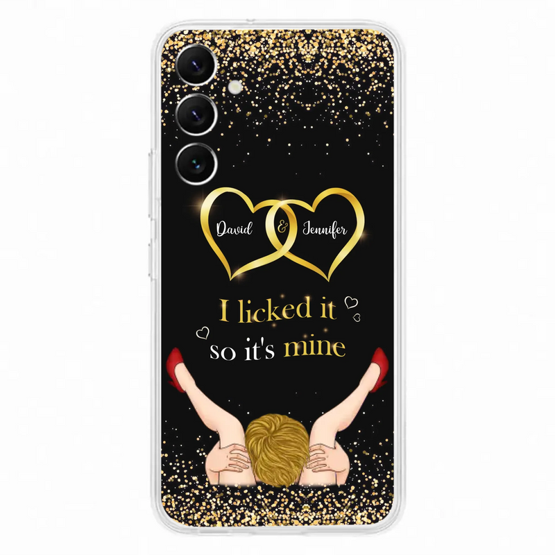 Custom Personalized Couple Phone Case - Gift Idea For Couple/Valentines Day - I Licked It So It's Mine - Case For iPhone/Samsung