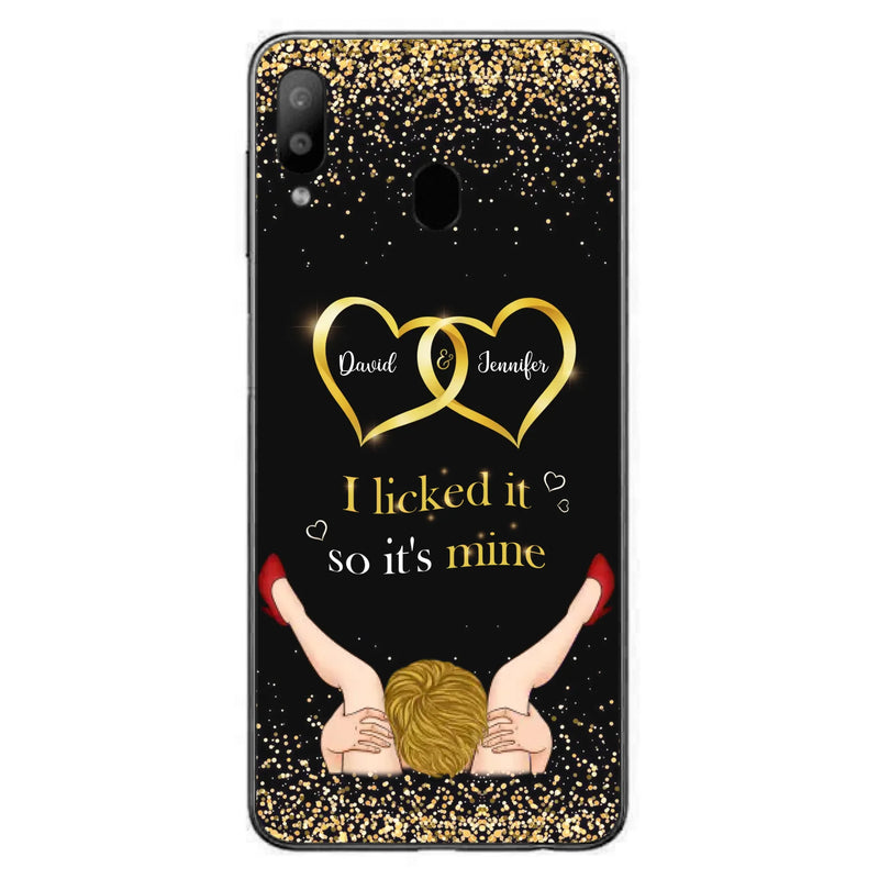 Custom Personalized Couple Phone Case - Gift Idea For Couple/Valentines Day - I Licked It So It's Mine - Case For iPhone/Samsung
