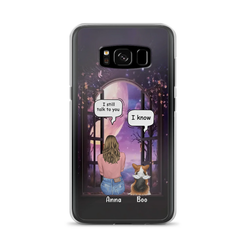 Custom Personalized Memorial Pet Phone Case - Upto 4 Dogs/Cats/Rabbits - Memorial Gift Idea for Dog/Cat/Rabbit Owners - Case For iPhone/Samsung