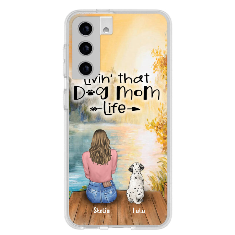 Custom Personalized Dog Mom Phone Case - Gift for Dog Lovers - iPhone & Samsung Case with upto 4 Dogs