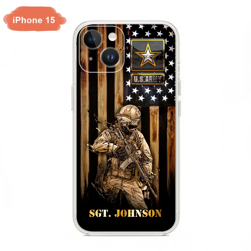 Custom Personalized Veteran Phone Case - Gift Idea For Veteran/ Soldier - Case For iPhone And Samsung