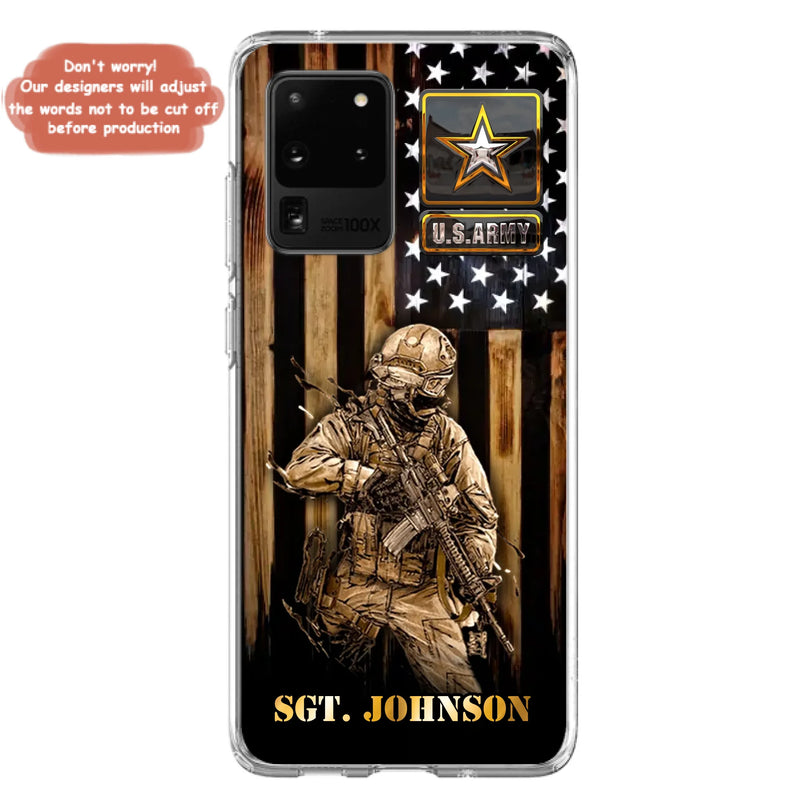 Custom Personalized Veteran Phone Case - Gift Idea For Veteran/ Soldier - Case For iPhone And Samsung