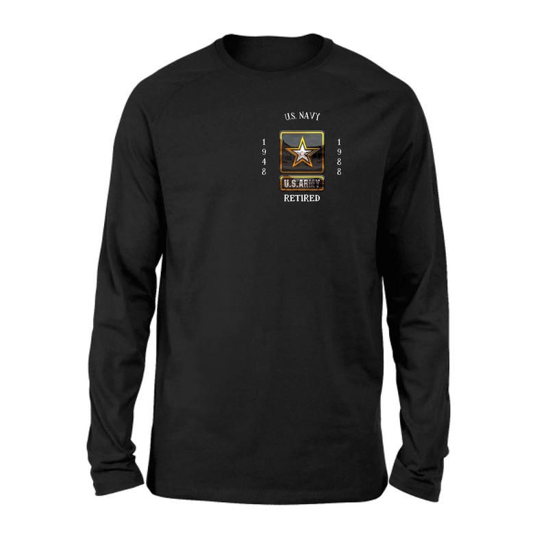 Personalized Retired Veteran Shirt/Hoodie - Father's Day Gift Idea for Veteran