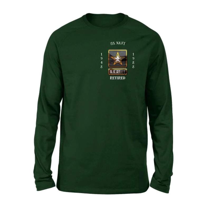 Personalized Retired Veteran Shirt/Hoodie - Father's Day Gift Idea for Veteran