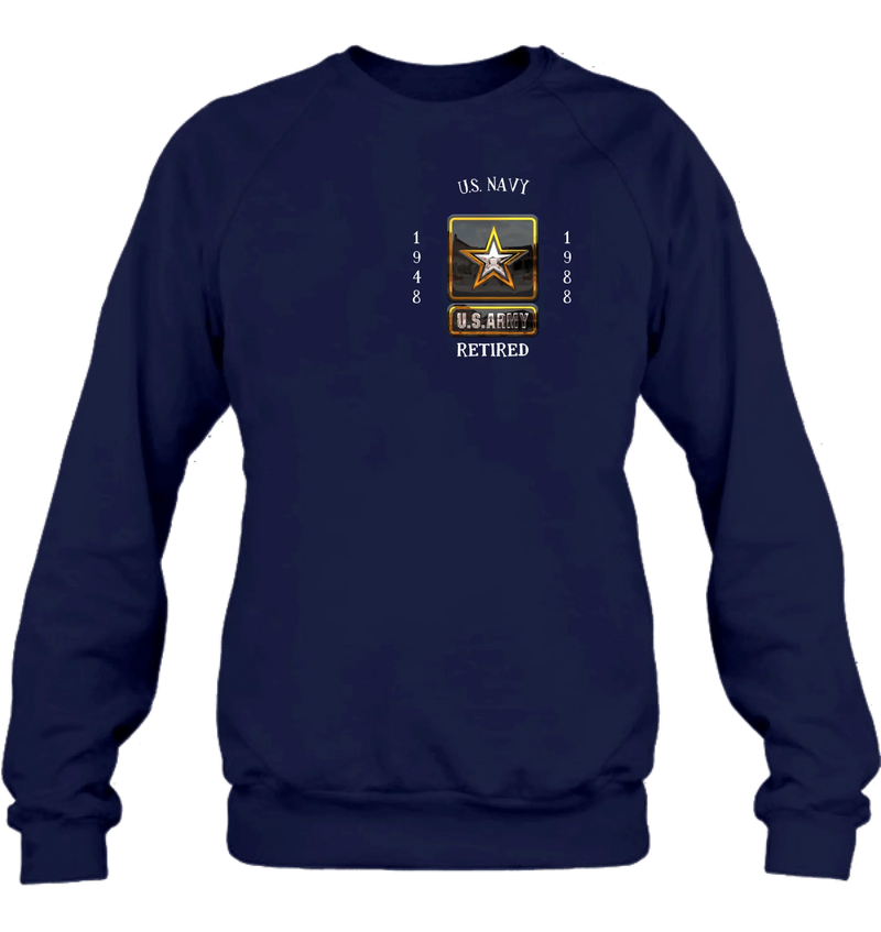 Personalized Retired Veteran Shirt/Hoodie - Father's Day Gift Idea for Veteran